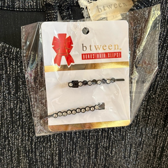 NWT Btween Black Sparkle Top/Pants Set - Picture 6 of 6